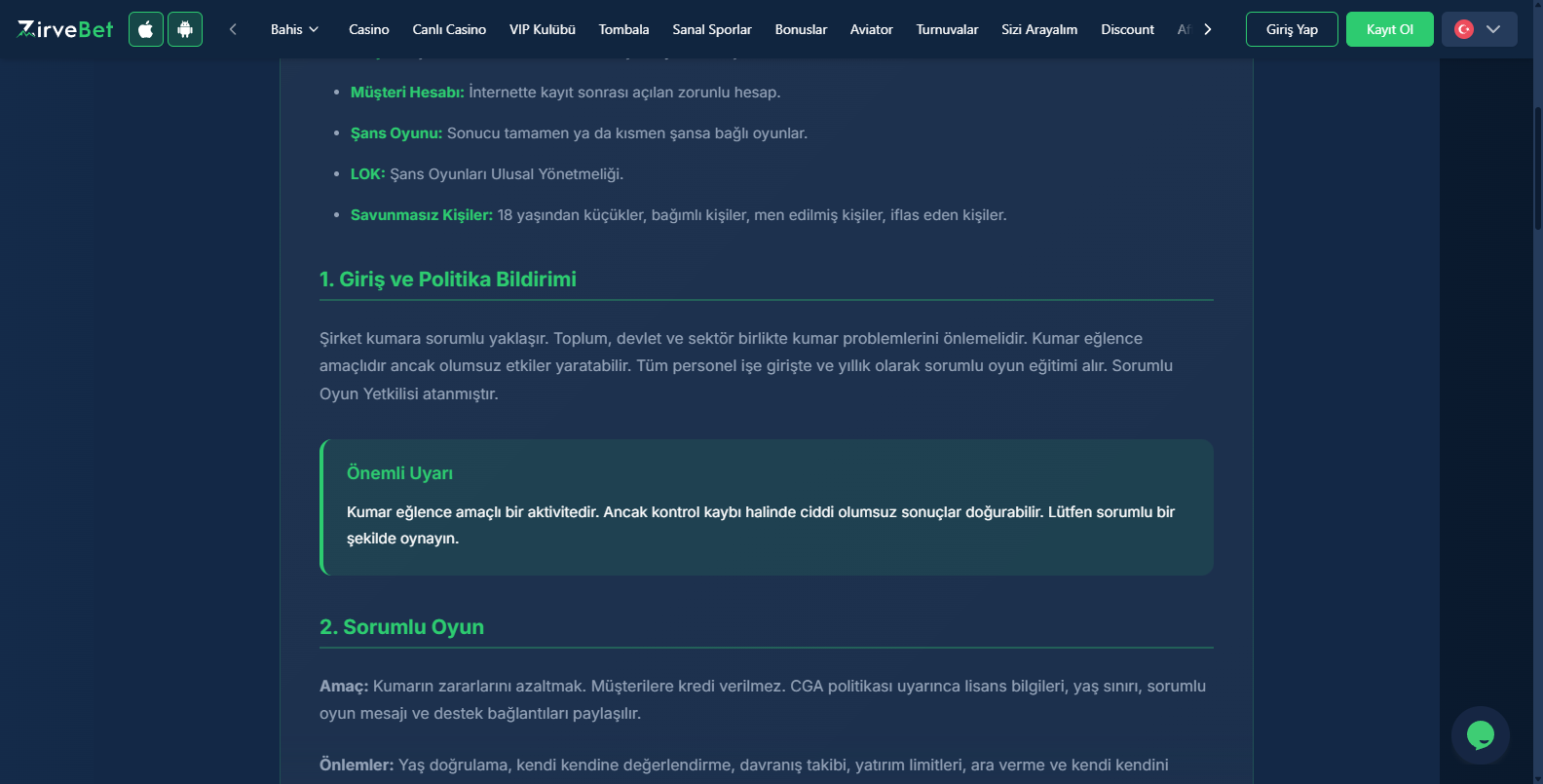 Zirvebet Sanal Bahis