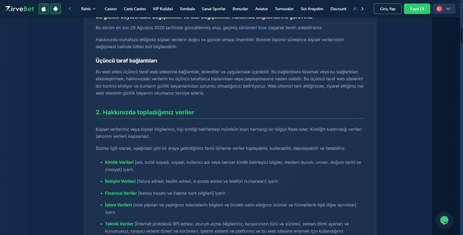 Zirvebet Spor Oyunları